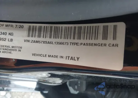 2020 Maserati Ghibli из США, поврежденный, VIN ZAM57XSA6L1356673